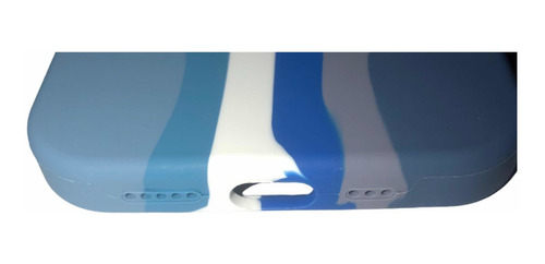 Imagen 3 de 8 de Funda Silicona Arcoiris Para iPhone 12 Cubre Bordes