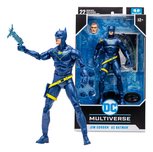 Figura Mcfarlane Dc Jim Gordon As Batman 12 Platinum (Reacondicionado)