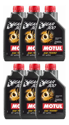 Engrenagem manual de transmissão Motul Aceite 300 75w90 6 litros