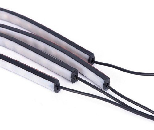 4 Piezas Rb Led Inalámbrico De Luz De Coche Tira De Tubo De