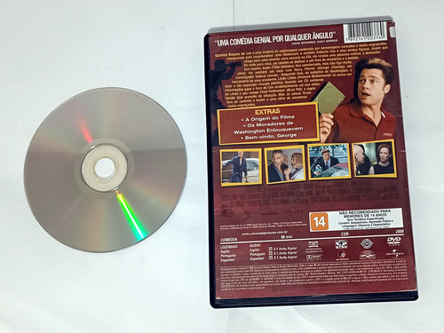 Dvd Original Dublado Queime Depois De Ler Brad Pitt (Usado)