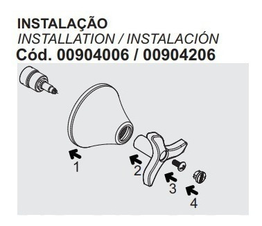 Imagem 5 de 6 de Acabamento De Registro Docol 1/2 - 3/4 - 1 Pol New Pertutti