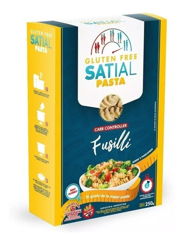 Satial Pasta Fusilli Carb Controller Gluten Free X 250 Gr