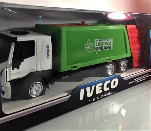 Brinquedo Caminhão Iveco Tector Coletor Verde