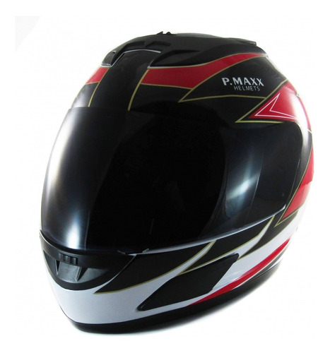 Casco Integral Power Máxx - Rayo - Negro Y Rojo °-°