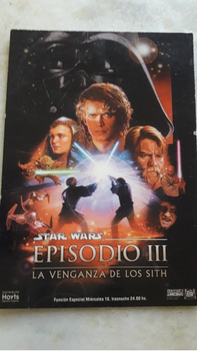 Tarjeta Star Wars Episodio Iii, La Venganza De Los Sith