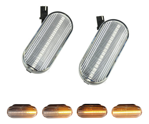 2 Luz Led Secuencial Giro Marcador Lateral Para Vw Golf 4 3