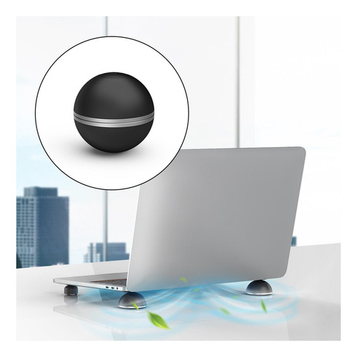 Almofada De Resfriamento De Laptop Base Magnética De Preto