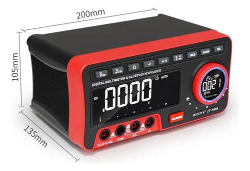 Multímetro Digital Profissional Zoyi Zt-5566 Bluetooth