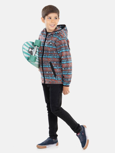Poleron Mp Tie Multicolor Infantil Maui And Sons