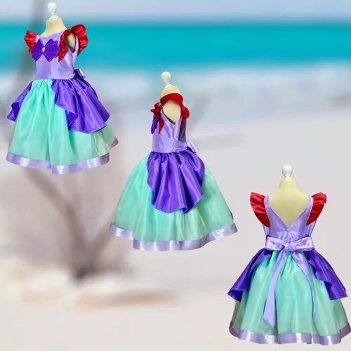 Disfraz La Sirenita Ariel - Vestido De Princesa Para Niñas
