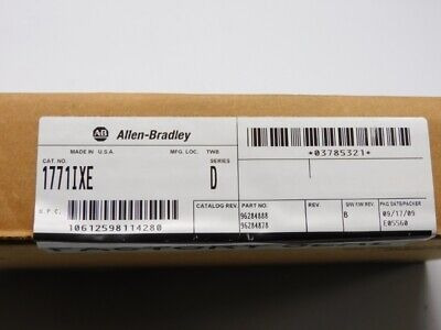 Allen Bradley 1771-ixe Ser. D F/w B Date: 2009 Nsfs Qqc