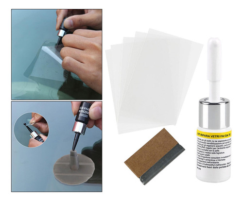 3 Kits De Reparación De Parabrisas Para Vidrios Rotos, Brico