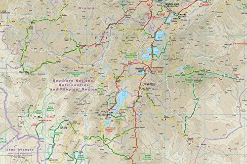 Etiopía, Eritrea, Somalia, Yibuti, Mapa Impermeable De Carre