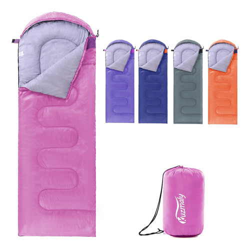 Kuzmaly - Saco De Dormir Para Acampar, 3 Estaciones, Ligero
