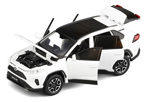 Toyota Rav4 Suv Escala 1:32 Miniatura Metálica Luz Y Sonido