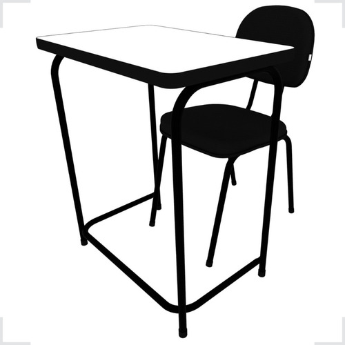Conjunto Carteira + Cadeira S/ Porta Livro / Escola Cursos