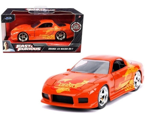 Jada - Fast & Furious | Orange 1993 Jls Mazda Rx-7 (1:32)