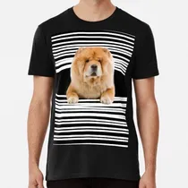 Comprar Remera Línea Blanca De Perro Chow Chow Algodon Premium