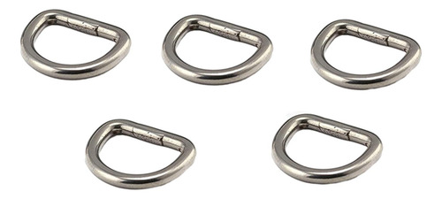 2 X 5 Uds Anillos En D De Acero Inoxidable Anillo