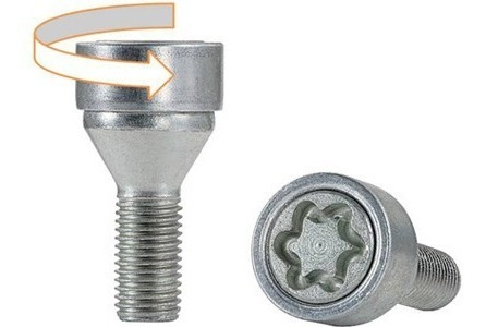 Tuercas Antirrobo Farad S Giratoria El+seguro Vw Amarok