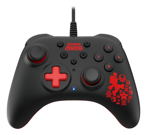 Control Alámbrico De Mario Turbo Negro Hori