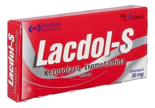 Lacdol-s Tabletas Sublinguales 30 Mg, 4 Tabletas
