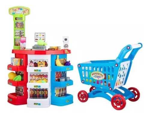 Mini Super De Juguete Para Niños Infantil Color Multicolor