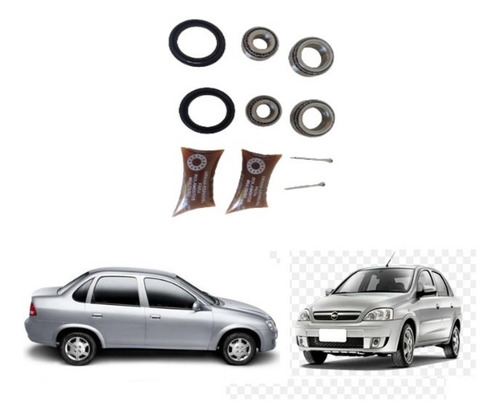 Imagem 4 de 8 de Par Kit De Rolamento Roda Traseira Classic 1.6 8/16v 2002...