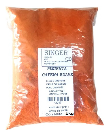 Pimienta Cayena Suave 1kg 3x2 Precio Por Una Unidad