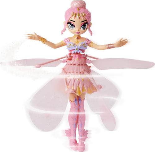 Muñeca Crystal Flyers Pink Magical Flying