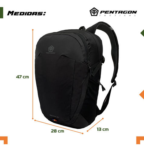 Mochila Trekking Outdoor Pentagon 25 Lt Impermeable