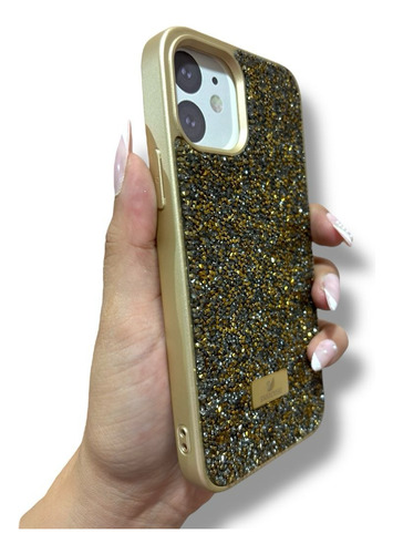 Funda De Swarovsk-i Para Iphone Dorado Oscuro Iphone 15 Pro