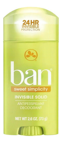 Desodorante Sólido Ban Sweet Simplicity 73 G