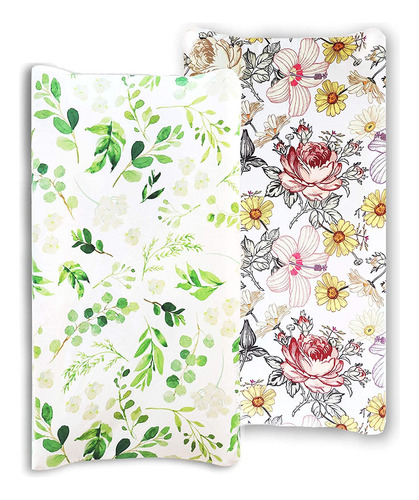 Funda Para Cambiador De Pañales Con Diseño Floral Para Bebé,