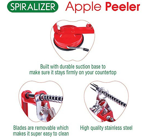 Pelador Manzana Patata Magnesio Fundido Resistente Duradero