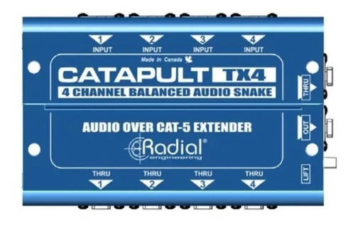 Trasmisor Radial Catap-ult Tx4 Snake De 4 Canales Cats