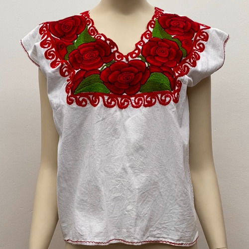 Camisa Con Bordado Tradicional Chiapaneca - Chiapas