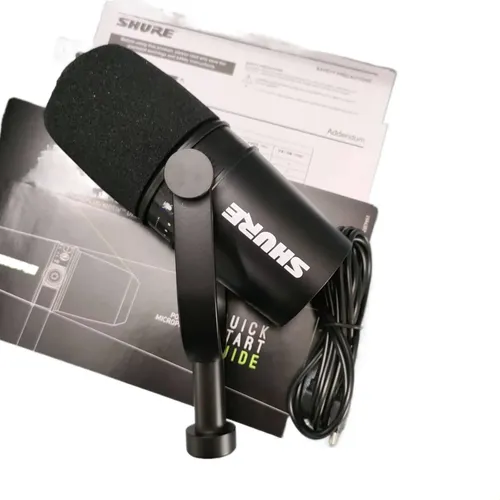 SHURE MV7 USB/XLR ダイナミックマイク Microfone Dinâmico Shure Mv7 Usb E Xlr Para Loja De Podcaste