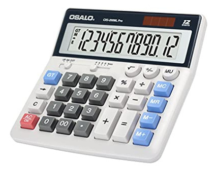 Calculadora De Escritorio Osalo Pantalla Extra Grande 12 Dí