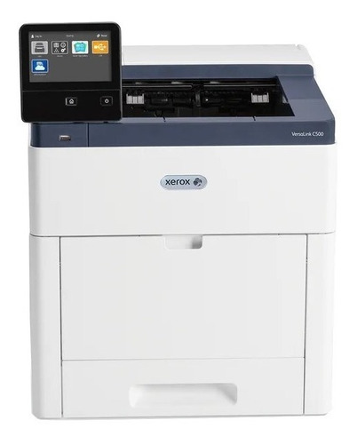 Impressora a cor função única Xerox VersaLink C500/DN com wifi branca e preta 120V