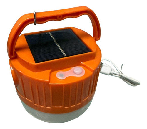 Farol Linterna Led Solar Para Camping Recargable Usb Verano!