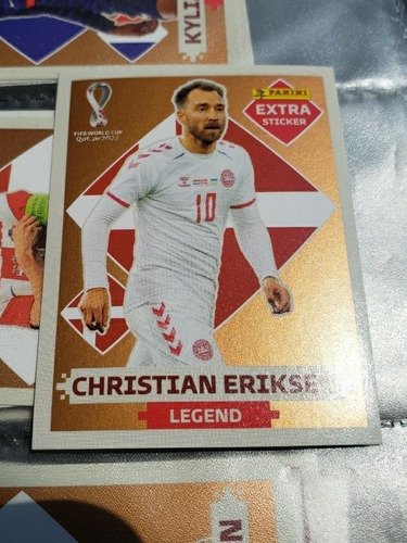 Christian Eriksen  Extra Sticker Panini Qatar Figurita