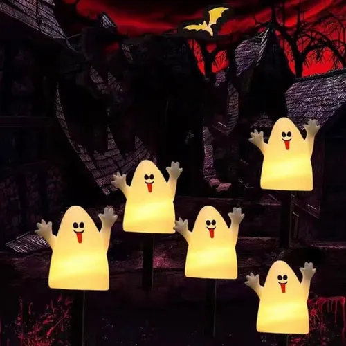 * Luces Led Impermeables Para Jardín Con Forma De Calabaza