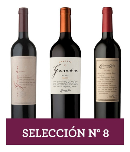 Vino Selección Nro 8 - Escorihuela Gascón 3x750 Ml