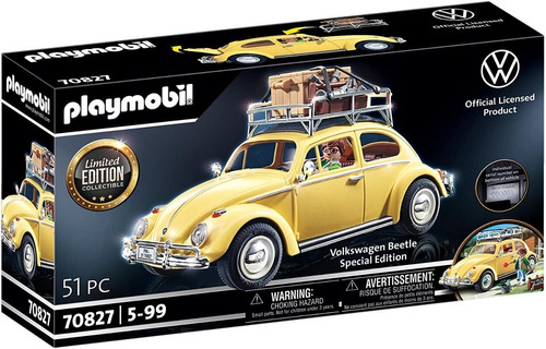 Imagem 1 de 7 de Playmobil Volkswagen Beetle - Edição Limitada 70827 Fusca