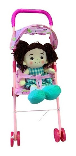 Carrito De Muñecas De Frutillas Rosa - Art. Nst0034 E.full