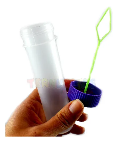 Tubo + Tapita + Palito Combo X100 Burbujero Sin Liquido Ap