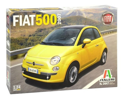 Fiat 500 2007 By Italeri # 3647 1/24 