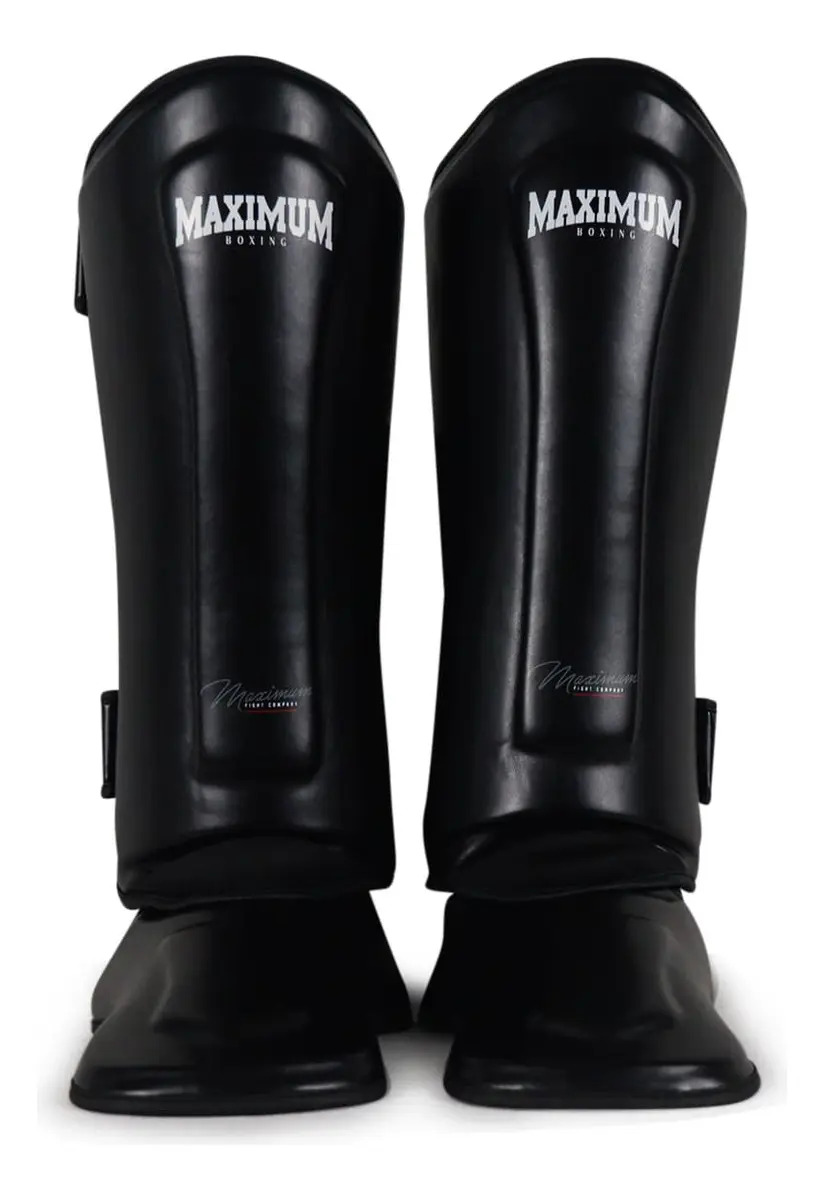 Caneleira De Muay Thai e Kickboxing Classic Black PAR Preto M - Maximum